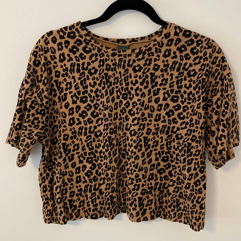 Cheetah print cropped top